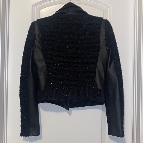 Bebe tweed and leather jacket - Picture 5 of 6